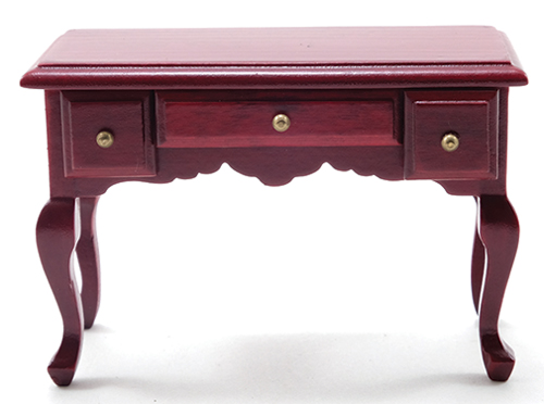 Dollhouse Miniature Desk, Mahogany